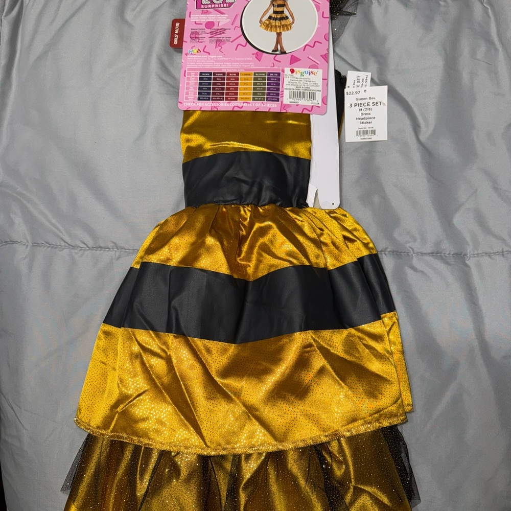 Charming Bumblebee Costume for Kids - Gold and Black